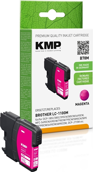 Picture of KMP Printtechnik AG KMP Patrone Brother LC-1100M     325 S. magenta remanufactured