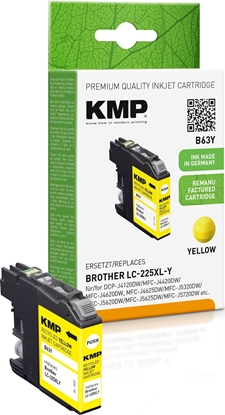 Picture of KMP Printtechnik AG KMP Patrone Brother LC-225XLY   1200 S. yellow remanufactured