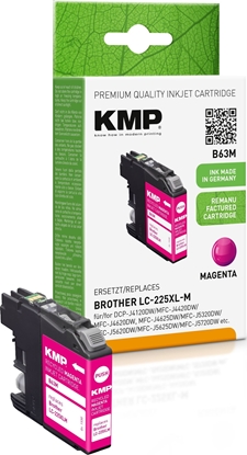 Picture of KMP Printtechnik AG KMP Patrone Brother LC-225XLM   1200 S. magenta remanufactured