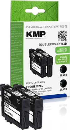 Picture of KMP Printtechnik AG KMP Patrone Epson Pro WF-2865DWF ers. 502XL T02W14 2 x black remanufactured