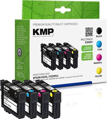 Picture of KMP Printtechnik AG KMP Patrone Epson Pro WF-2865DWF ers. 502XL T02W64 bk,c,m,y remanufactured