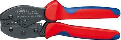 Picture of Knipex Knipex PreciForce crimping pliers 97 52 34 SB (red/blue, stripping, crimping 0.1 - 2.5mm)