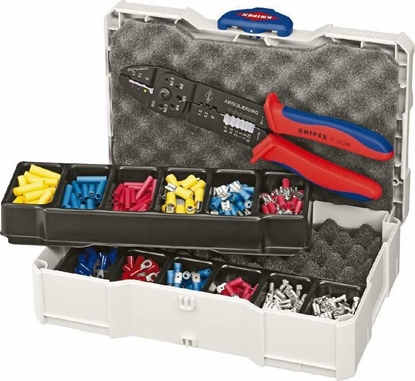 Picture of Knipex KNIPEX SZCZYPCE DO ZACISKANIA TULEJEK I KOCÓWEK W ZESTAWIE Z KOCÓWKAMI I WALIZK