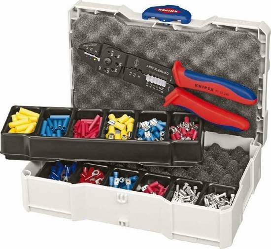 Picture of Knipex KNIPEX SZCZYPCE DO ZACISKANIA TULEJEK I KOCÓWEK W ZESTAWIE Z KOCÓWKAMI I WALIZK