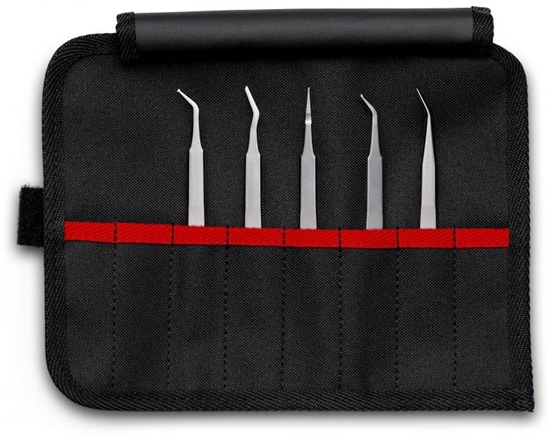 Picture of KNIPEX SMD Precision Tweezers Set 5 pieces