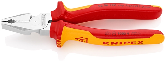 Picture of Knipex Szczypce uniwersalne izolowane 180mm (02 06 180)