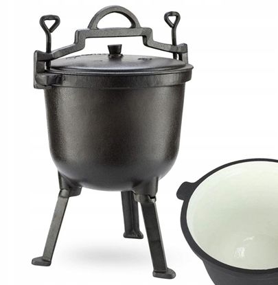 Attēls no Kocioek eliwny emaliowany na nókach z pokrywk CAST LINE 8 l