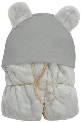 Изображение Kocyk KOALA MUSLIN z kapturkiem 95x95