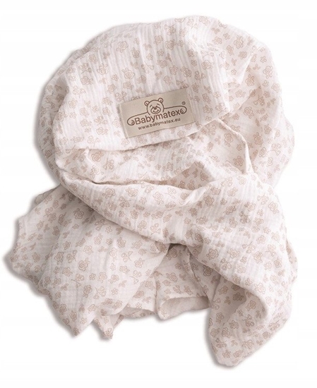 Picture of Kocyk-Otulacz MUSLIN DESIGN druk w pudeku 80x120