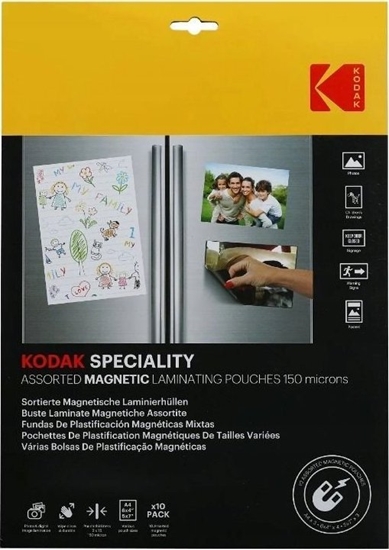 Picture of Kodak Folia Laminacyjna Do Laminowania Kodak 10w1 3x A4 + 4x 10x15cm + 3x 13x18cm Na Magnes / Magnetyczna / Cat 3650-706