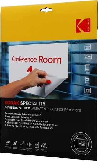 Picture of Kodak Folia Laminacyjna Do Laminowania Kodak 10x A4 / 150 Mikronów / Samoprzylepna / Cat 3650-707
