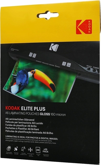 Picture of Kodak Folia Laminacyjna Do Laminowania Kodak 25 Szt. A6 10x15 Cm / 160 Mikronów / Cat 3650-667