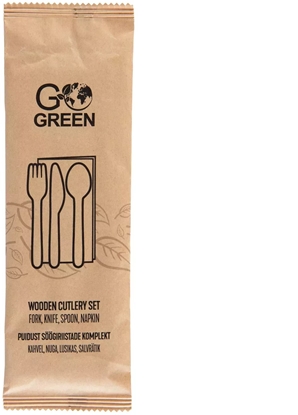 Attēls no Koka galda piederumu komplekts Go Green/ 0 01kg 4743115010491