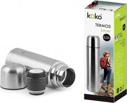 Изображение KOKO Termos turystyczny KO-6408 0.35 l Srebrny