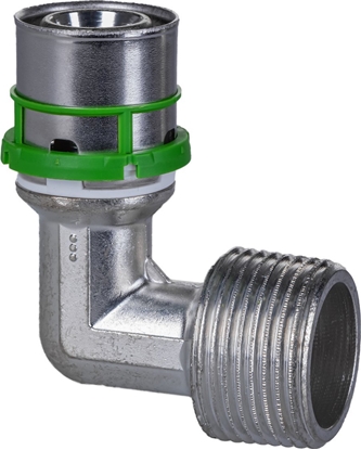 Attēls no Kolano 90 stopni GZ zaprasowywane MultiSkin mosidz/cynowany 20x3/4