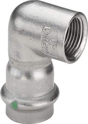 Picture of Kolano 90° z SC 18 x 1/2 stal szlachetna - nierdze / blyszczacycznik do rur