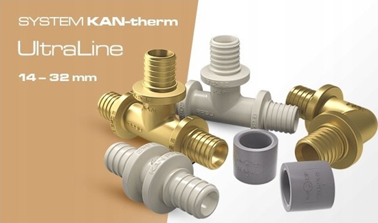Picture of Kolano cienne mosine z uszami GW UltraLine - 16 Rp1/2 L = 52.5 mmKAN-THERM