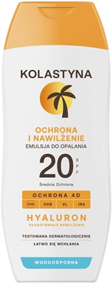 Attēls no KOLASTYNA Ochrona i nawilenie Emulsja do opalania SPF 20 200 ml
