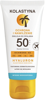 Attēls no KOLASTYNA Ochrona i nawilenie Emulsja do opalania SPF50+ 80 ml
