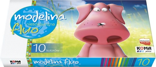 Picture of KOMA-PLAST Modelina 10 kolorów fluorescencyjna