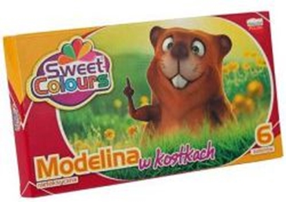 Attēls no KOMA-PLAST Modelina w kostkach 6 kolorów