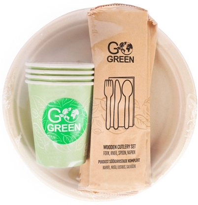 Picture of Kompostejams piknika trauku komplekts 4 personam Go Green/ 0 14kg 4743115010873