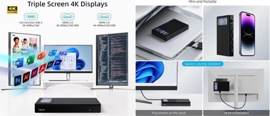 Picture of Komputer MELE Mini kompiuteris MeLe QUIETER4, N100, 8 GB, 128 GB / VESA