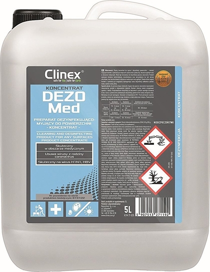 Picture of Koncentrat dezynfekujco-myjcy CLINEX, Dezomed, 5l -