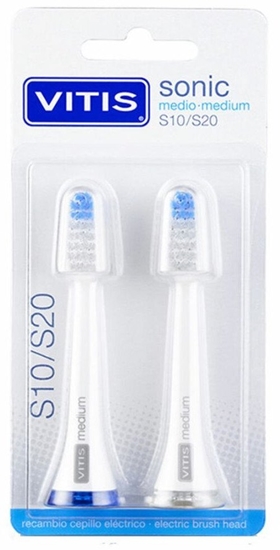 Picture of Kocówka do Elektronicznej Szczoteczki do Zbów Vitis Sonic S10/S20 2 Sztuk