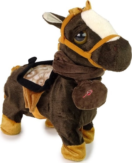 Изображение Konik Maskotka Interaktywna Ko Róowy Zote Skrzyda Muzyka LEAN Toys