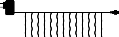 Attēls no Konstsmide Sirius Home Top-Line, Light decoration chain, Black, Black, 100 lamp(s), LED, 3 W