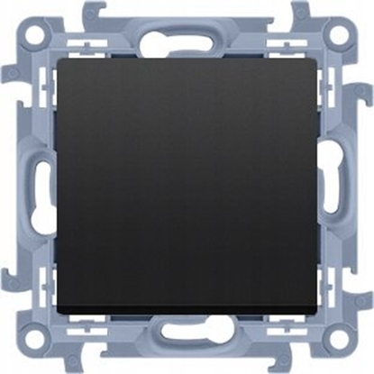 Изображение Kontakt-Simon cznik krzyowy Kontakt-Simon Simon 10 CW7.01/X/49 bez piktogramu modu 10AX, 250V~, zaciski rubowe czarny mat