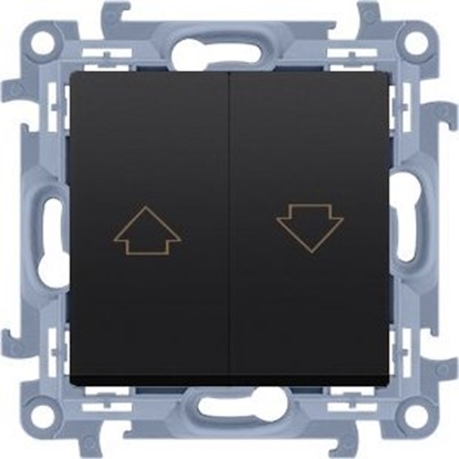 Attēls no Kontakt-Simon cznik roletowy (modu) 10A, 250V~, zaciski rubowe, czarny mat, SIMON10