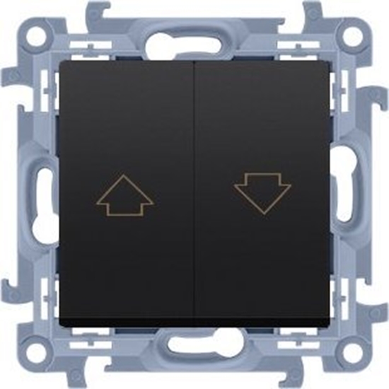 Picture of Kontakt-Simon cznik roletowy (modu) 10A, 250V~, zaciski rubowe, czarny mat, SIMON10