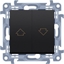 Attēls no Kontakt-Simon cznik roletowy (modu) 10A, 250V~, zaciski rubowe, czarny mat, SIMON10