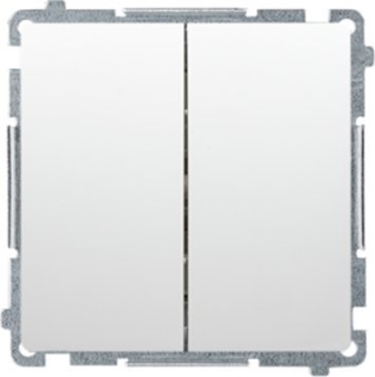 Attēls no Kontakt-Simon cznik schodowy Kontakt-Simon Simon Basic BMW6/2.01/X/11 podwójny bez piktogramu modu 10AX 250V~ zaciski rubowe biay