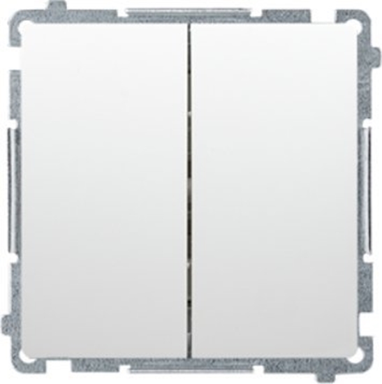 Picture of Kontakt-Simon cznik schodowy Kontakt-Simon Simon Basic BMW6/2.01/X/11 podwójny bez piktogramu modu 10AX 250V~ zaciski rubowe biay