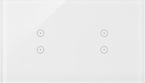 Picture of Kontakt-Simon Panel dotykowy Kontakt-Simon 54 Touch DSTR233/70 dwa moduy dwa pola dotykowe pionowe dwa pola dotykowe pionowe biaa pera