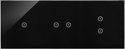 Изображение Kontakt-Simon Panel dotykowy Kontakt-Simon 54 Touch DSTR3132/73 trzy moduy jedno pole dotykowe dwa pola dotykowe pionowe dwa pola dotykowe poziome zastyga lawa