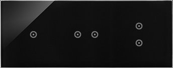 Изображение Kontakt-Simon Panel dotykowy Kontakt-Simon 54 Touch DSTR3132/73 trzy moduy jedno pole dotykowe dwa pola dotykowe pionowe dwa pola dotykowe poziome zastyga lawa