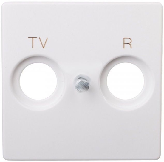 Изображение Kontakt-Simon Pokrywa gniazda R-TV biaa (82053-30)