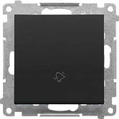 Attēls no Kontakt-Simon Przycisk dzwonek Kontakt-Simon 55 TD1.01/149 modu 10 AX, 250V~, szybkozcza czarny mat
