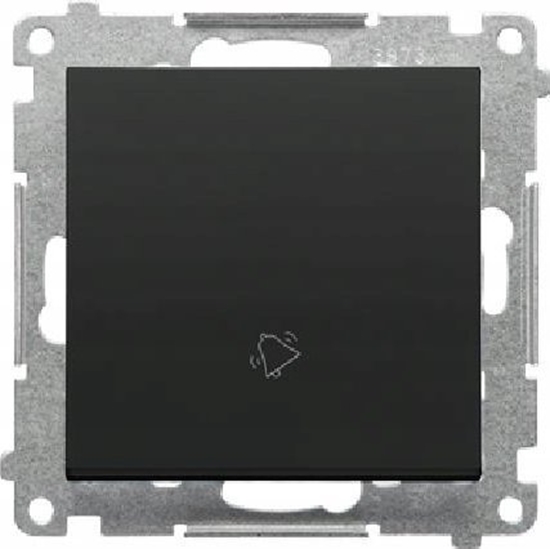 Picture of Kontakt-Simon Przycisk dzwonek Kontakt-Simon 55 TD1.01/149 modu 10 AX, 250V~, szybkozcza czarny mat