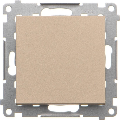 Изображение Kontakt-Simon Przycisk pojedynczy Kontakt-Simon 55 TPR1.01/144 rozwierny bez piktogramu modu 10 AX, 250V~, szybkozcza szampaski mat