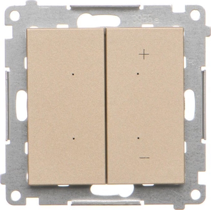 Attēls no Kontakt-Simon ciemniacz Kontakt-Simon 55 TESL1.01/144 do LED ciemnialnych, klawiszowy modu szampaski mat