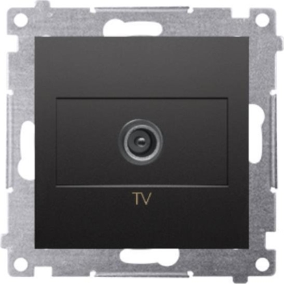 Picture of Kontakt-Simon Simon 54 Gniazdo antenowe TV pojedyncze (modu). Do instalacji indywidualnych czarny mat DAK1.01/49