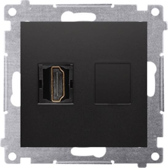 Picture of Kontakt-Simon Simon 54 Gniazdo HDMI (modu) czarny mat DGHDMI.01/49