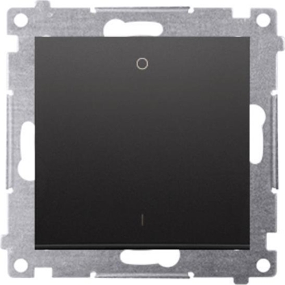 Attēls no Kontakt-Simon Simon 54 cznik dwubiegunowy (modu) 10AX 250V szybkozcza czarny mat DW2.01/49