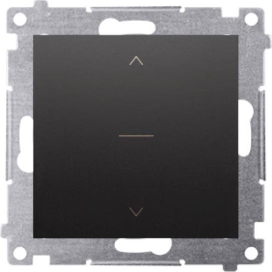 Picture of Kontakt-Simon Simon 54 cznik roletowy trójpozycyjny 1-0-2 (modu) czarny mat DZW1K.01/49