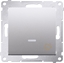 Picture of Kontakt-Simon Simon 54 Premium Przycisk dzwonek z podwietleniem LED (modu) 16AX, 250V~, zaciski rubowe srebrny mat DD1AL.01/43